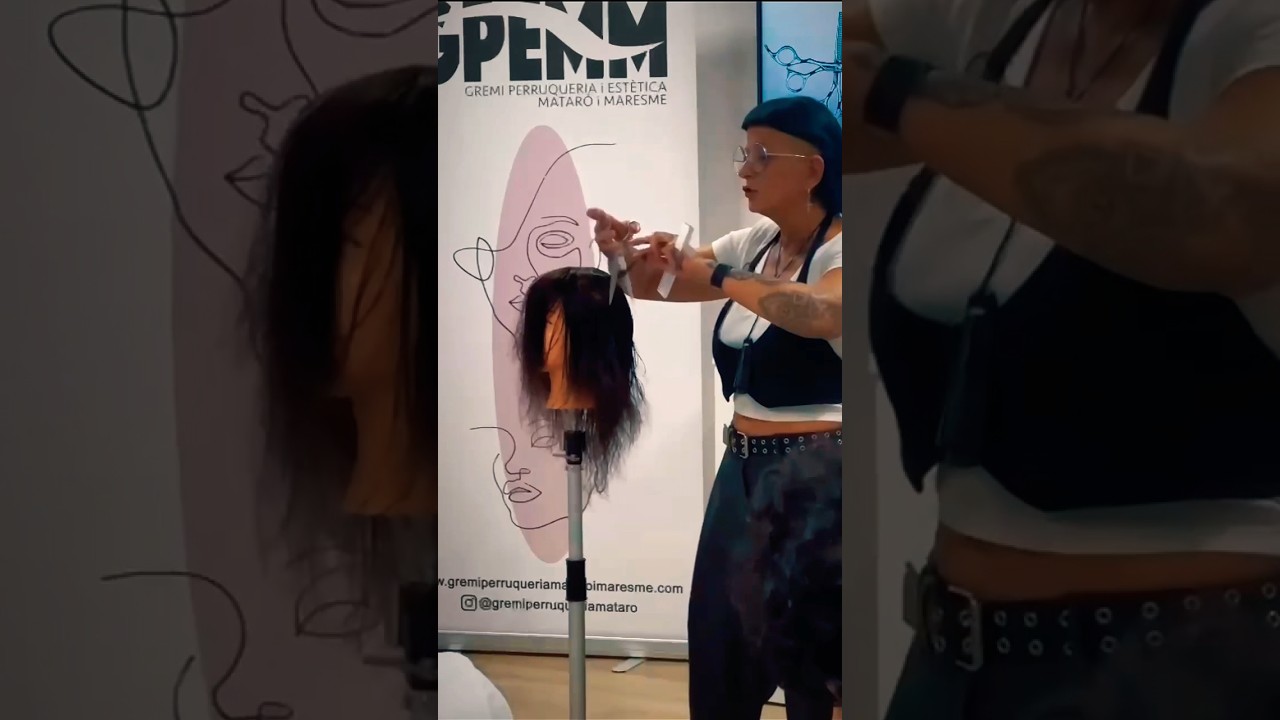 Técnica de corte para quitar volumen al pelo en melenas densas: sin entresacar